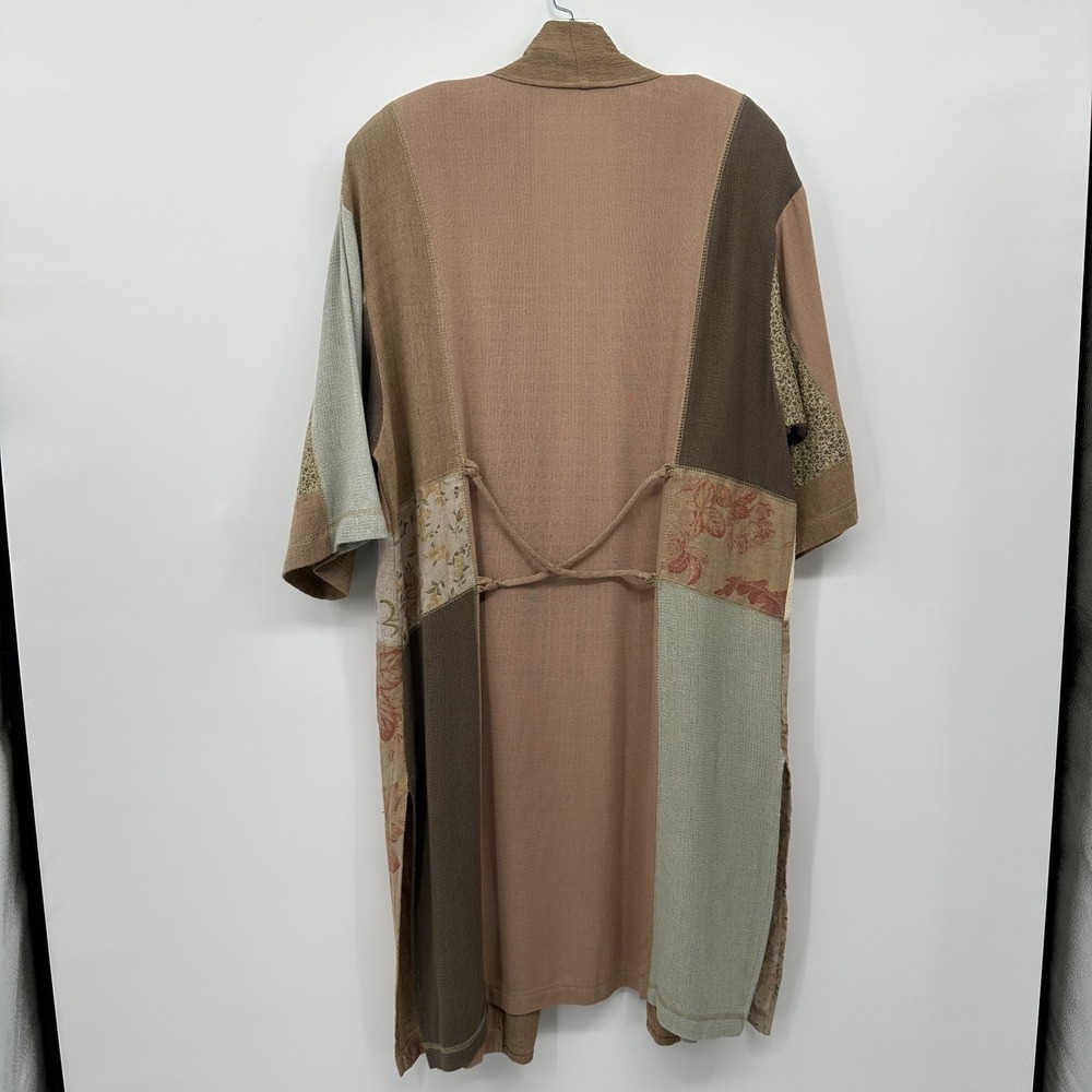 Vintage Spencer Alexis Jacket Pant‎ Set 2X Linen Blend Lagenlook Patchwork USA - Picture 13 of 16
